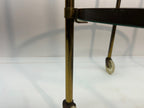 Mid Century 2 Tiered Brass Cart Made in Italy. 21D x 28H
