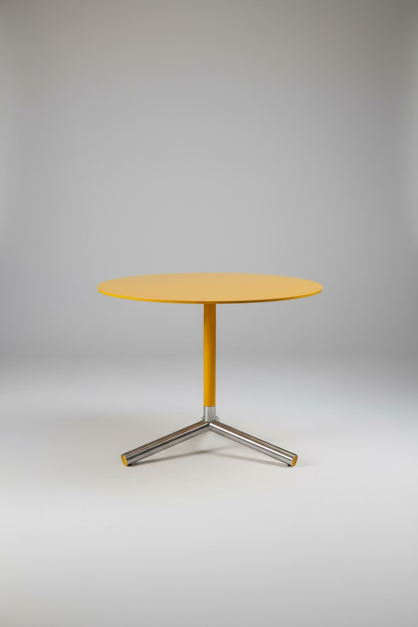 Vintage Blu Dot Sprout Yellow Dining Table
