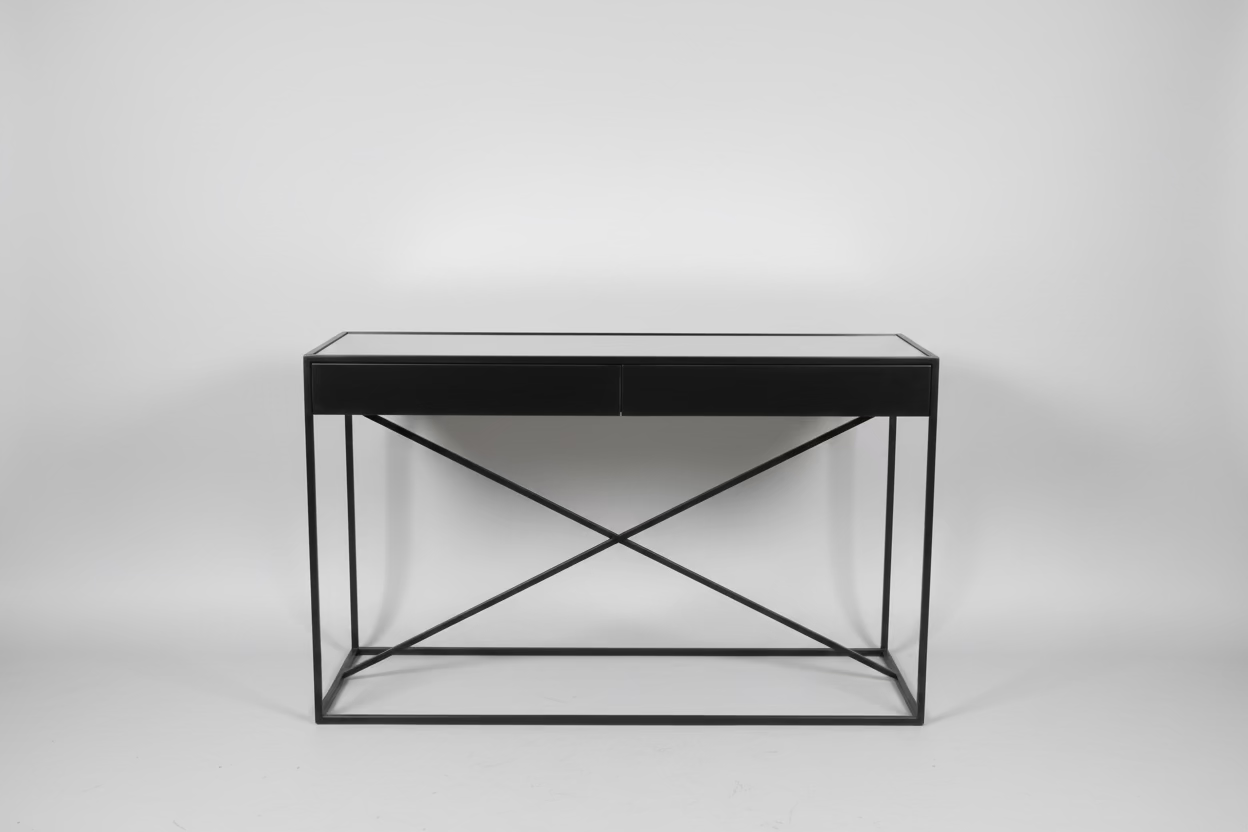 RH Gramercy Mirrored Console 48x16x29