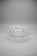Abstract Flower Bowl Antique Glass