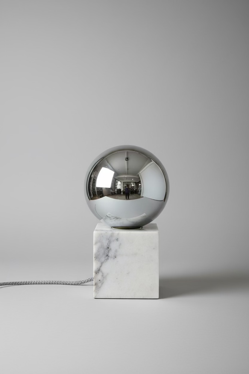 Intertek Marble Base Mini Table Lamp