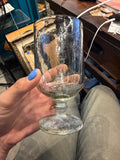 Pewter Base Hurricane Glasses