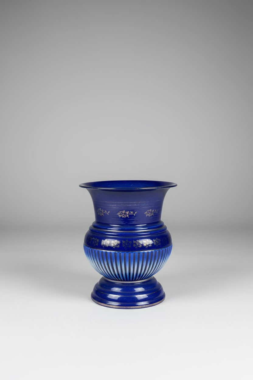 Vintage Enameled Urn c. 1950