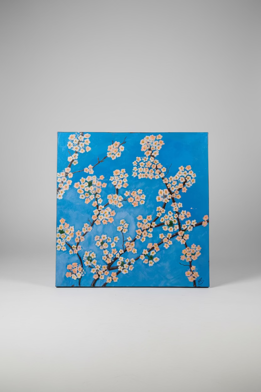 Acrylic Cherry Blossoms Unknown Artist