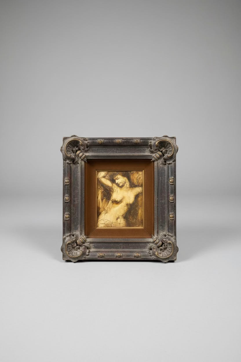 Lucar Statue Painting c. 19th century