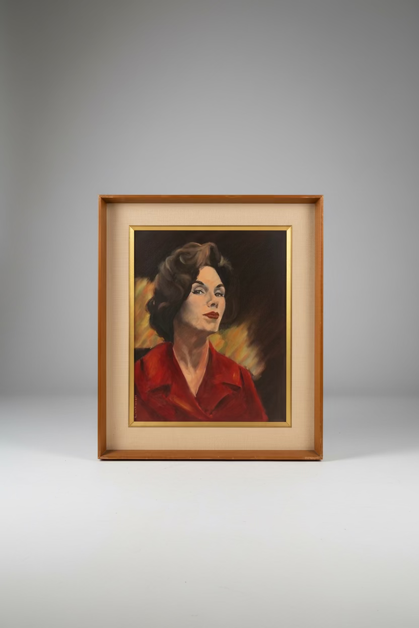 Lady in Red Portrait