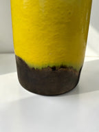 Yellow and Bronze Ombre Ceramic Stool/Side Table