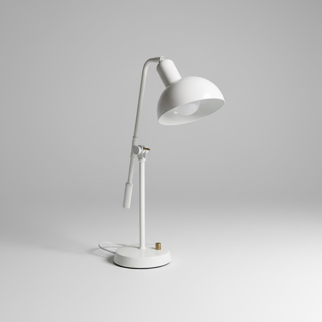 White Articulating Task Lamp