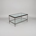 Industrial Steel & Glass Coffee Table