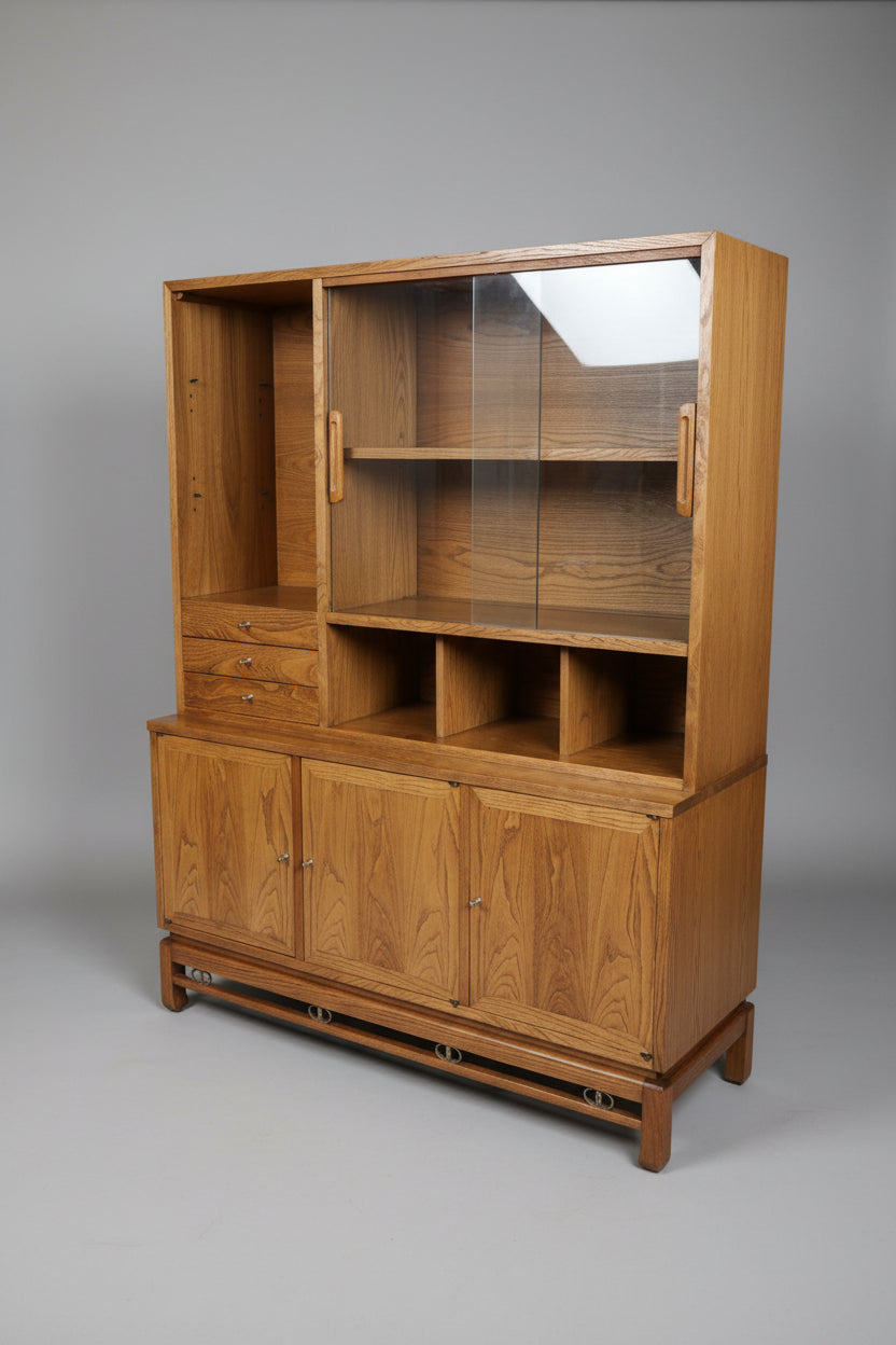 MCM Oak Cabinet 46Wx60Hx13D