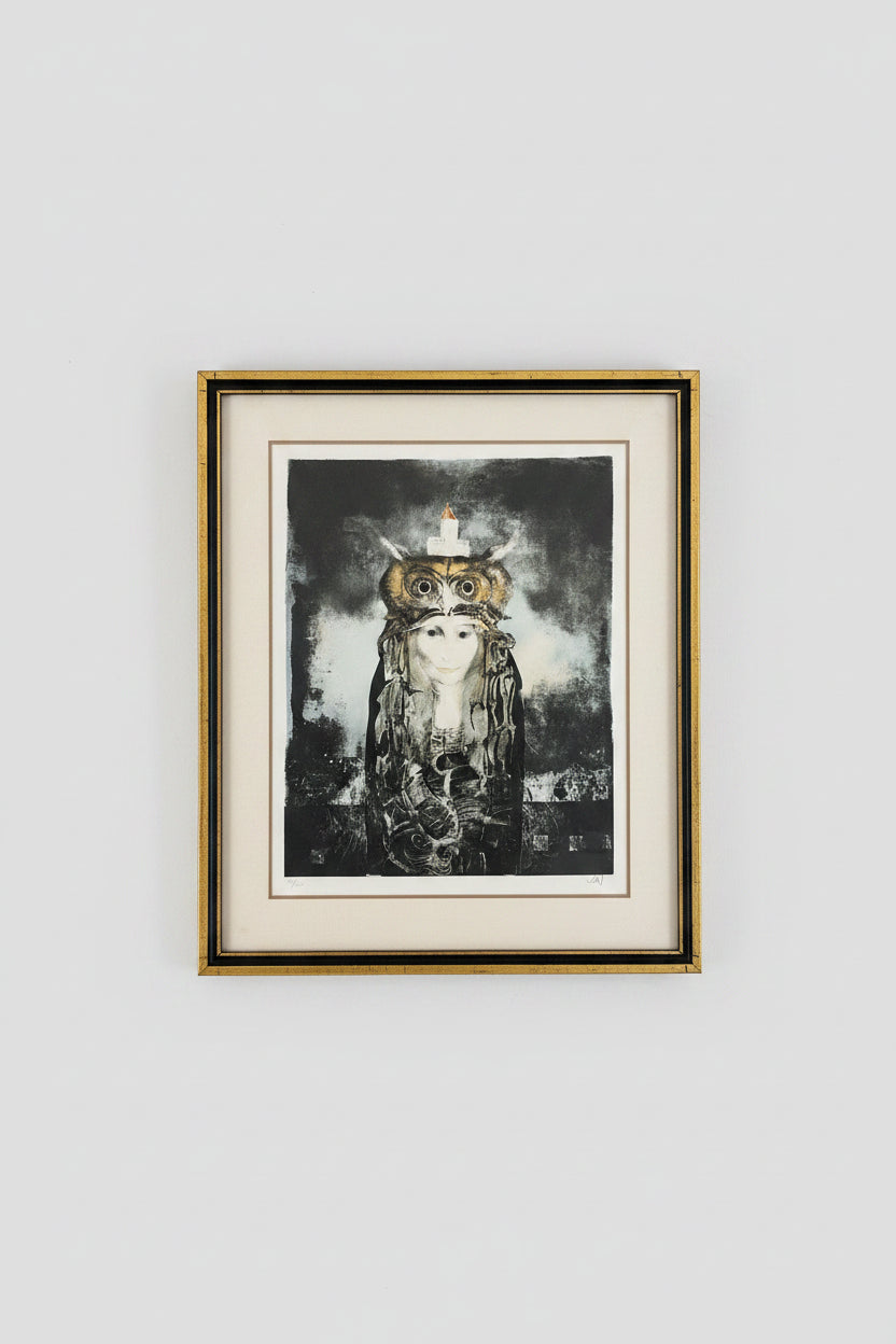 Portrait of an Owl Signed Endree Szasz 29 x 36