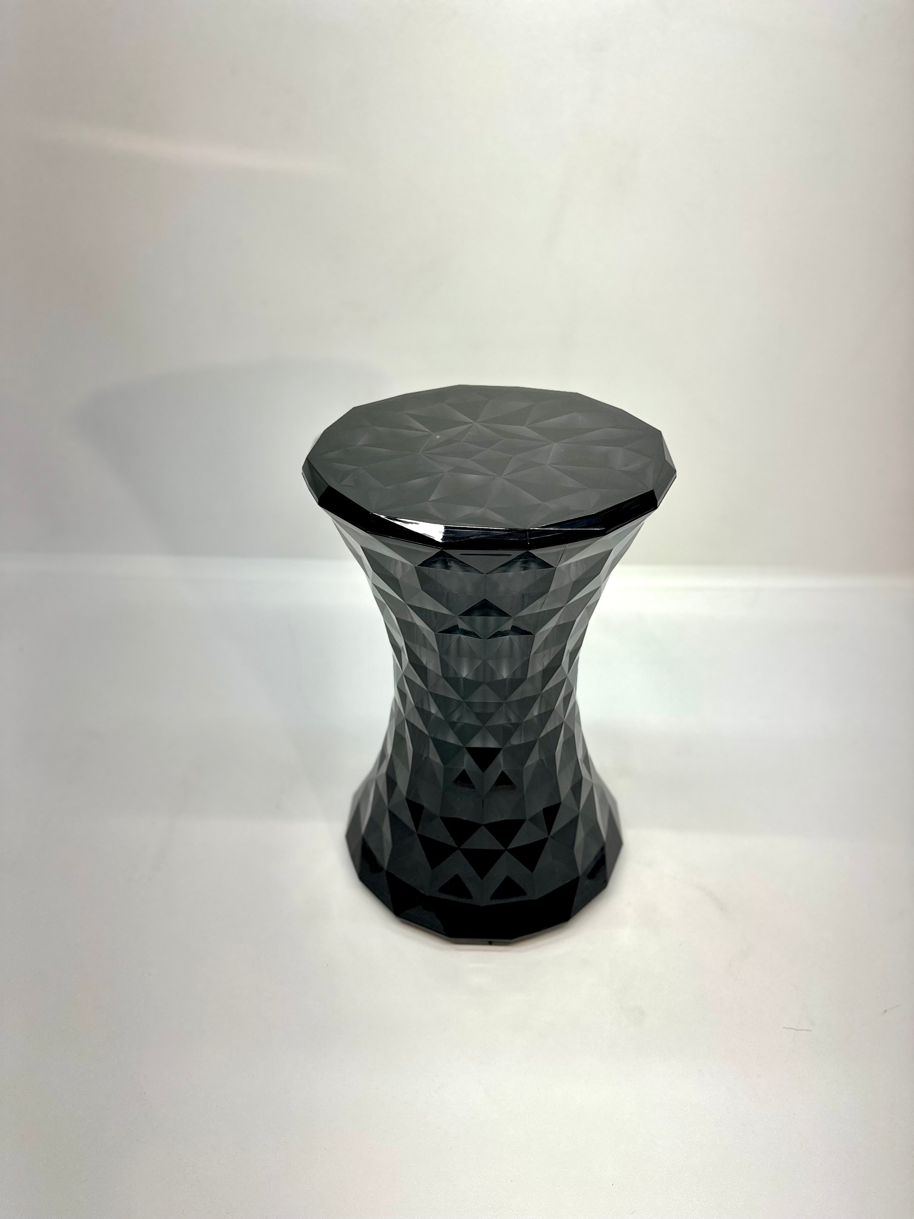 Kartell Stone Stool in Transparent Smoke