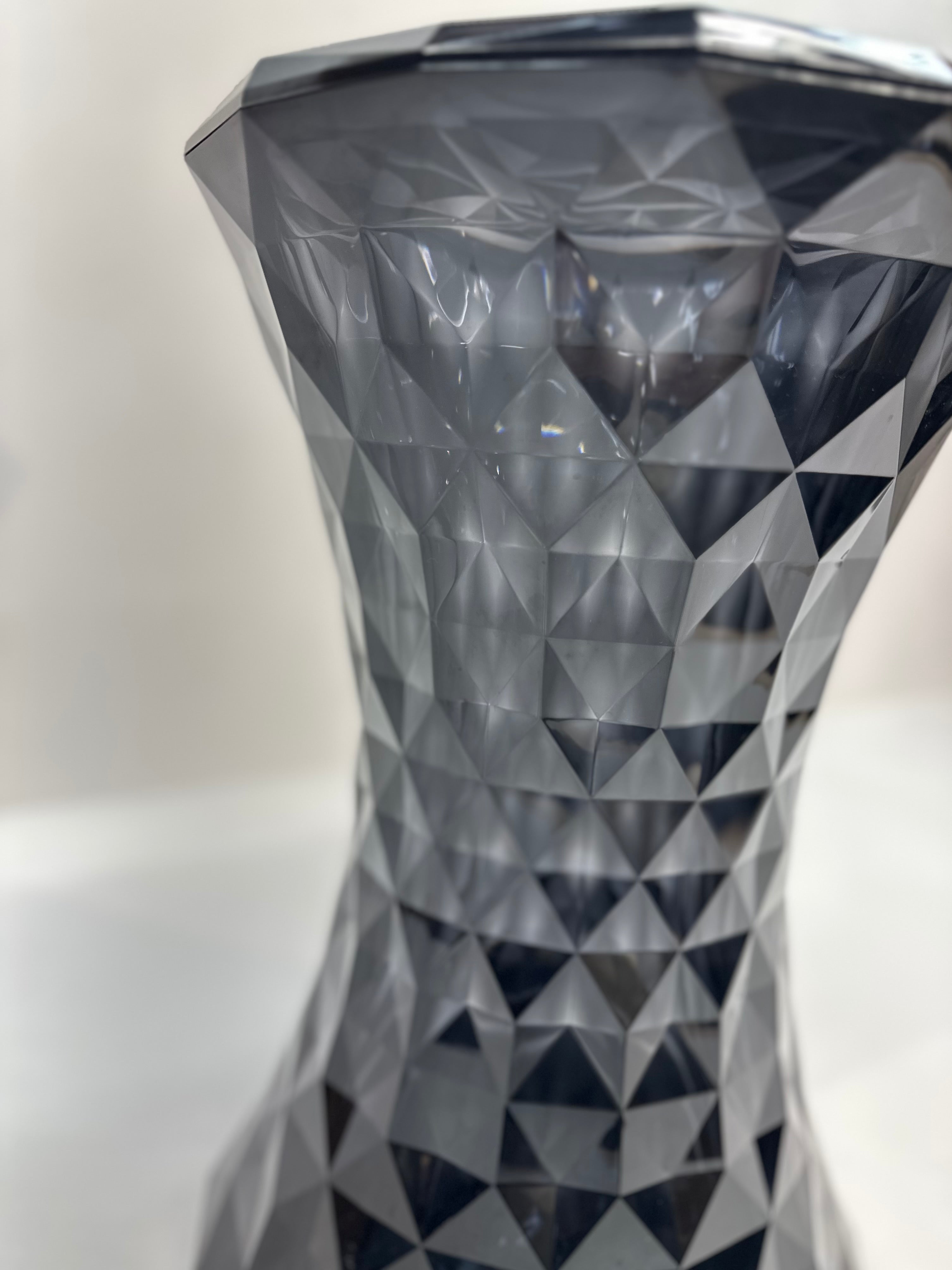 Kartell Stone Stool in Transparent Smoke