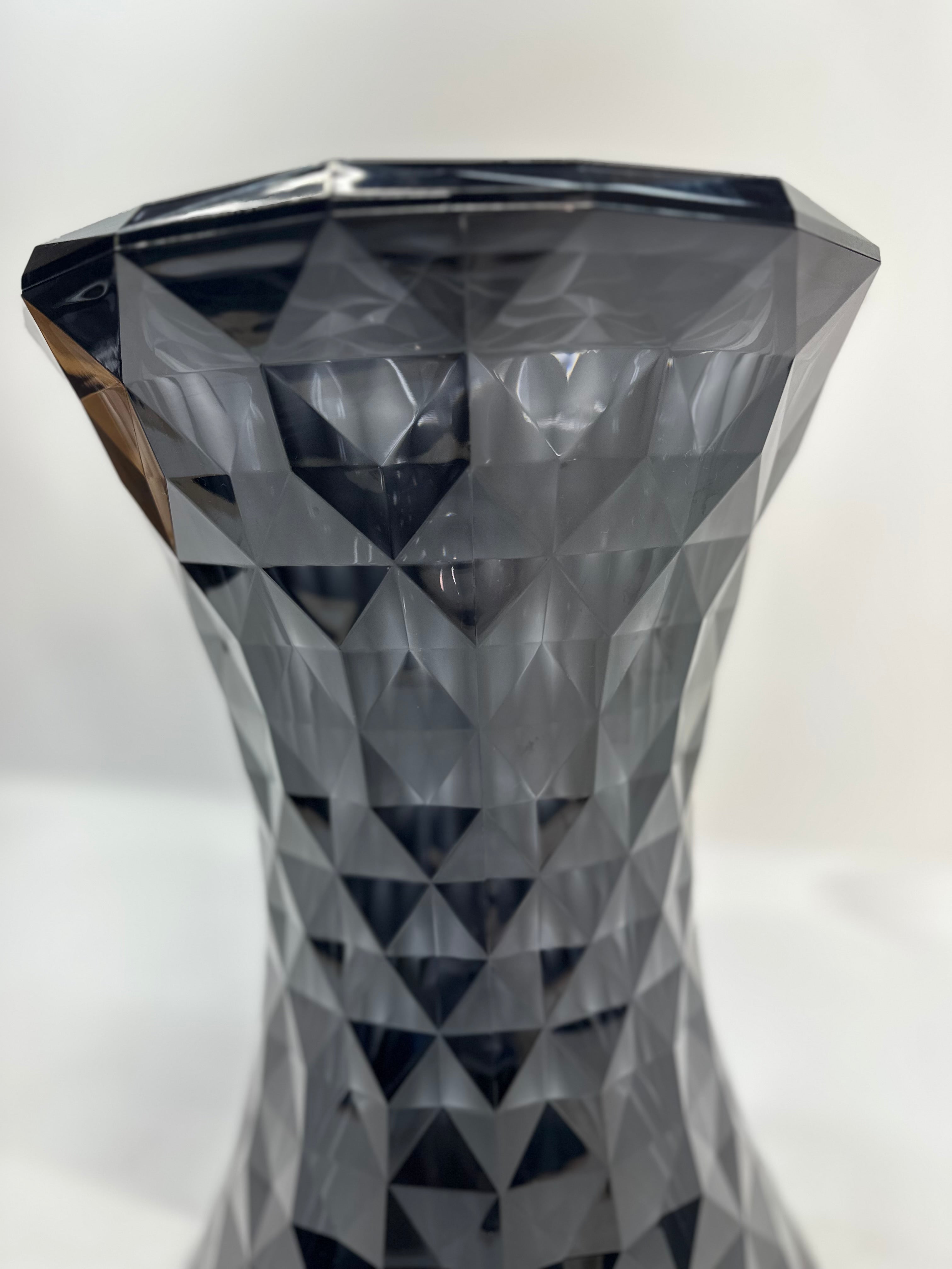 Kartell Stone Stool in Transparent Smoke
