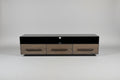 West Elm Media Center with Steel Top and 3 drawers 70 x 16 x 18
