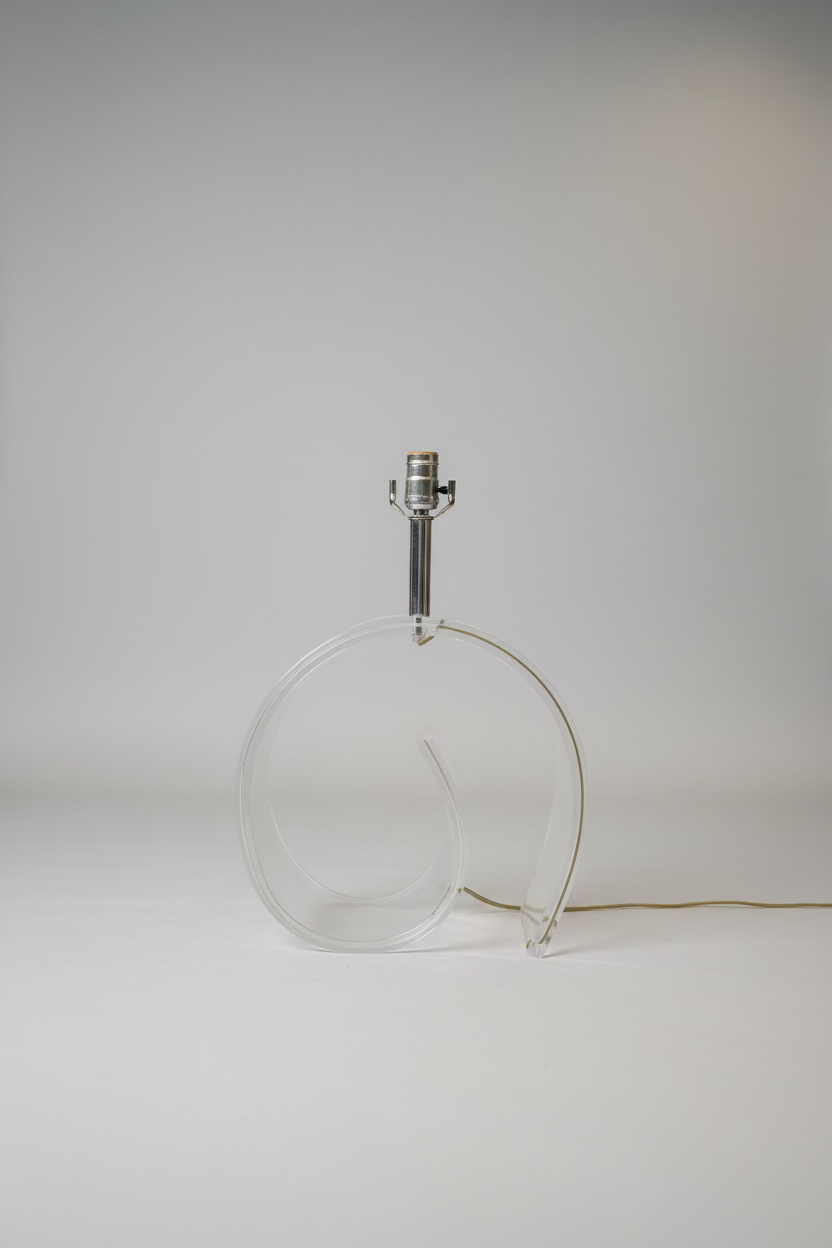 1970s Astrolite Lucite Twist Lamp