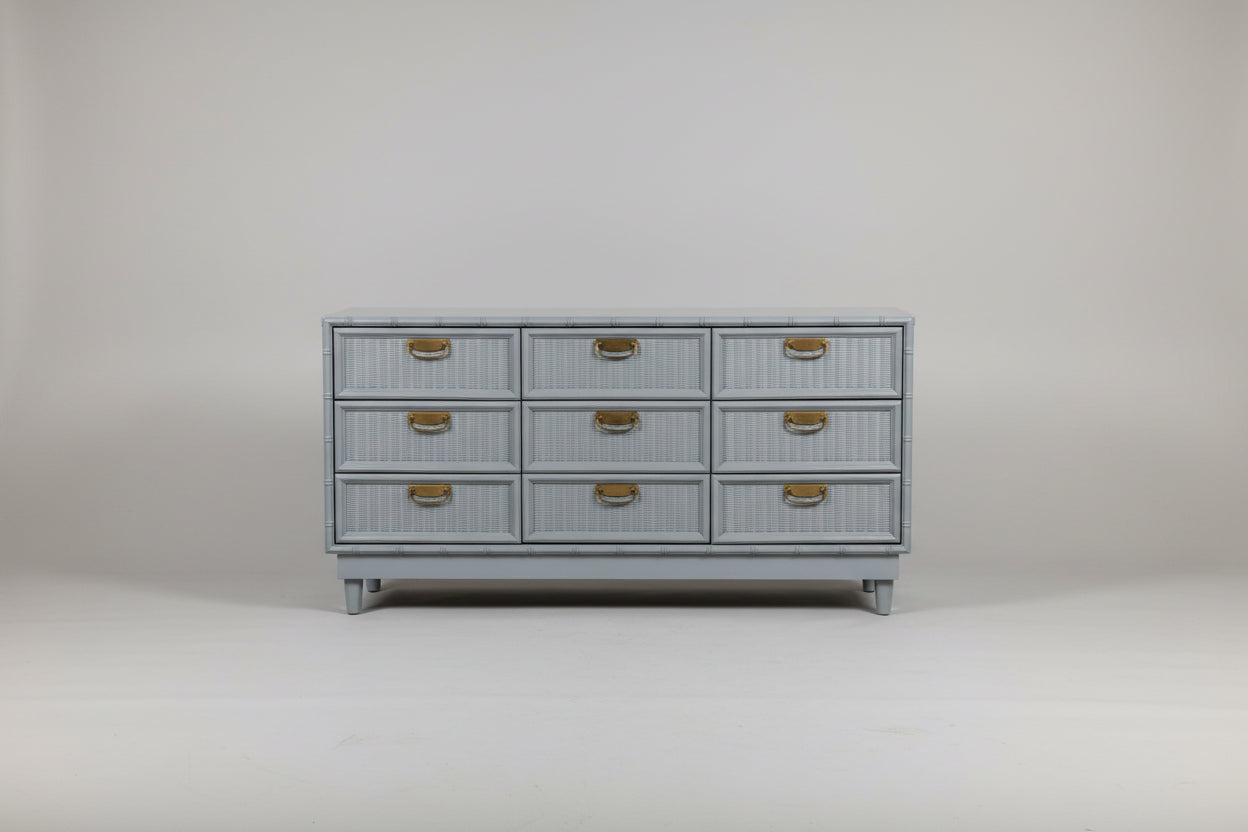 Faux Bamboo Vintage Dresser 70 x 20 x 34