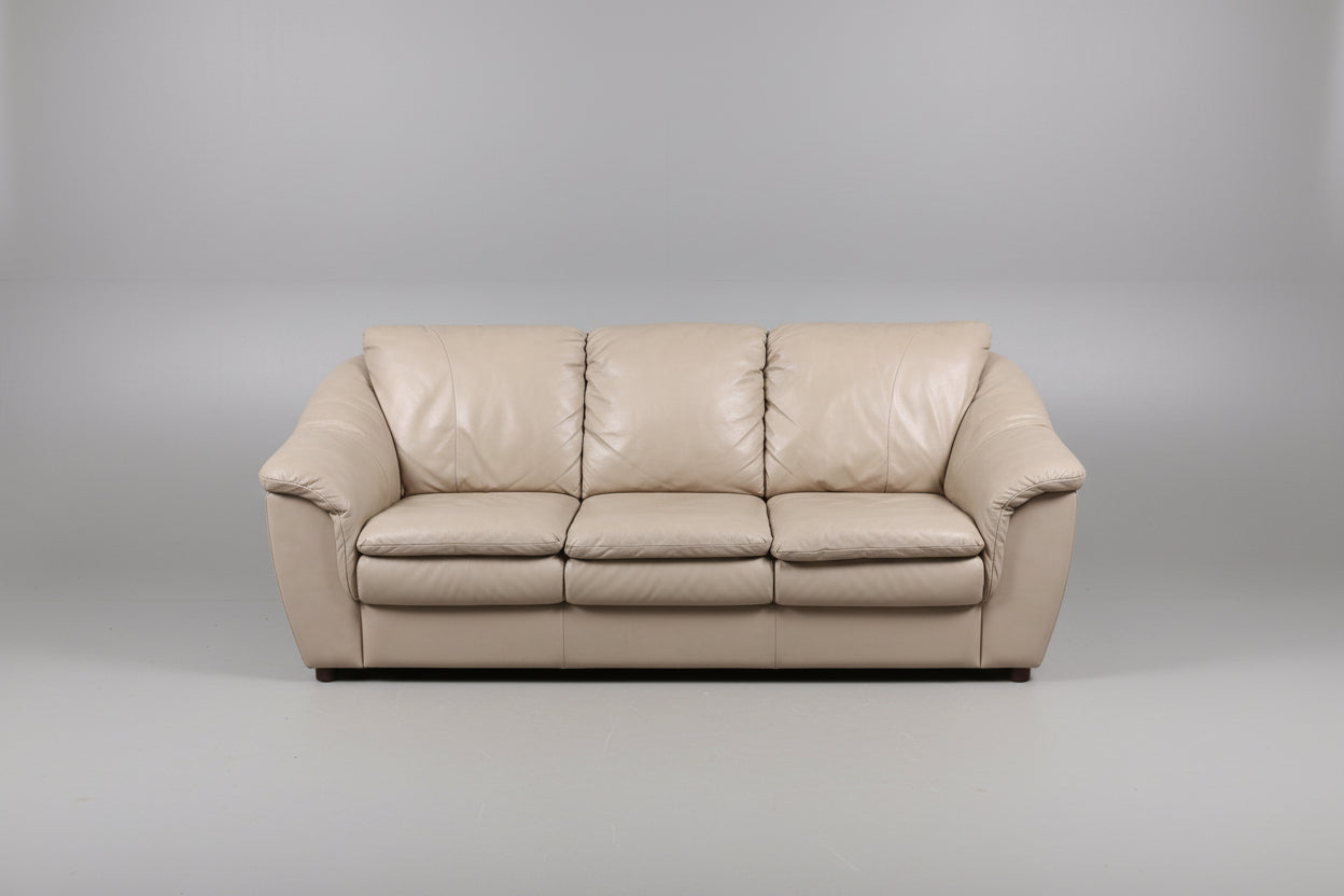 Taupe Canadian Leather Sofa
