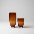 Medium Amber Glass Vase