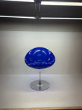 Eros Swivel Blue Chair by Philippe Starck for Kartell, 1990s