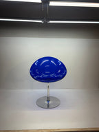 Eros Swivel Blue Chair by Philippe Starck for Kartell, 1990s