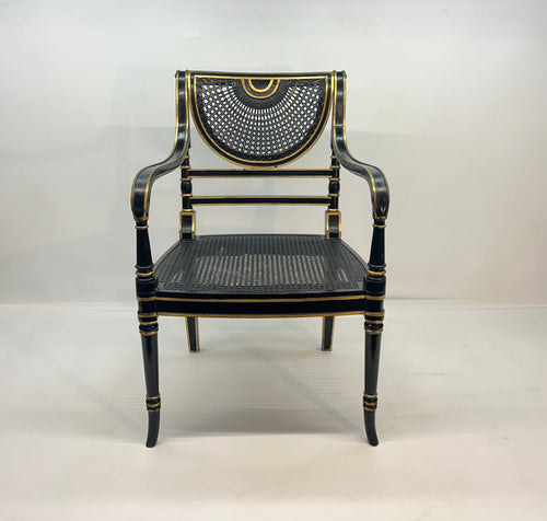 Antique Cane Arm Chairs by Smith & Watson