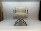 A&B Home Mongolian Fur Director Chair