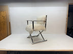 A&B Home Mongolian Fur Director Chair