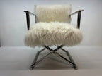A&B Home Mongolian Fur Director Chair