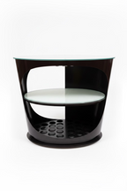 Elite Manufacturing Oval Glass + Metal Top Bar