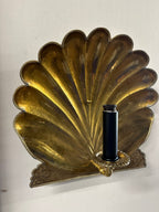 Antique Brass Shell Sconces