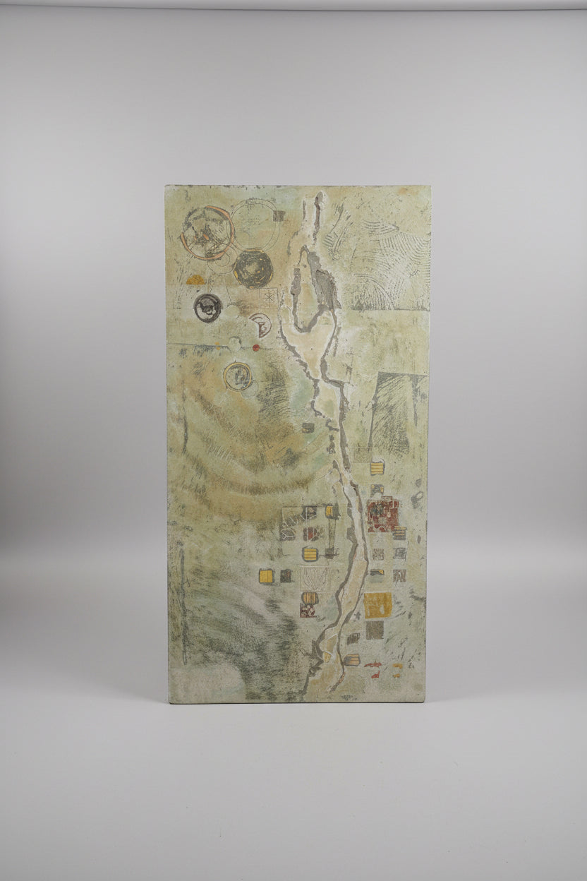 Plaster on Canvas Abstract 24 x 40