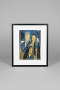 Signed 1953 print titled "Three Women" by artist Richard Kent