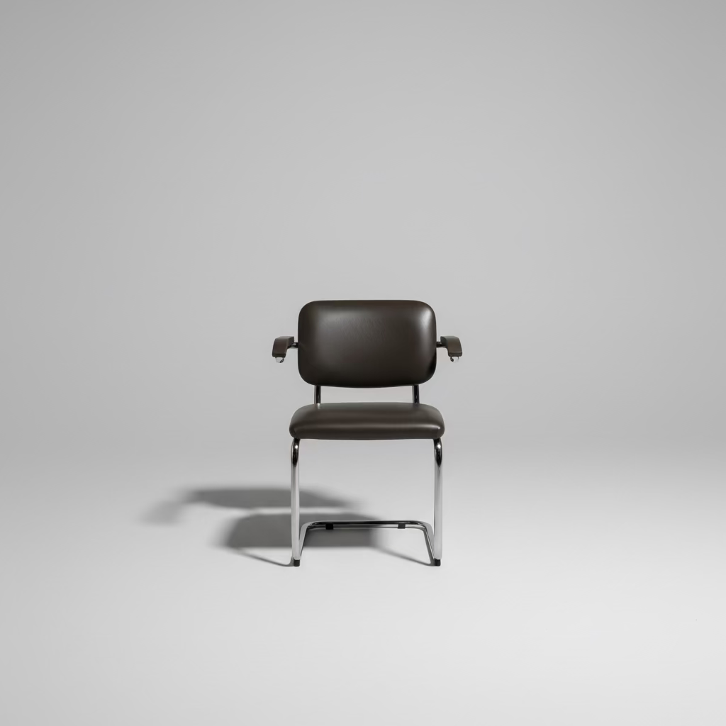 Marcel Breuer Chrome & Leather Armchairs