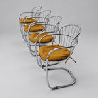 Set of 4 Gastone Rinaldi for Rima Cantilever Armchairs