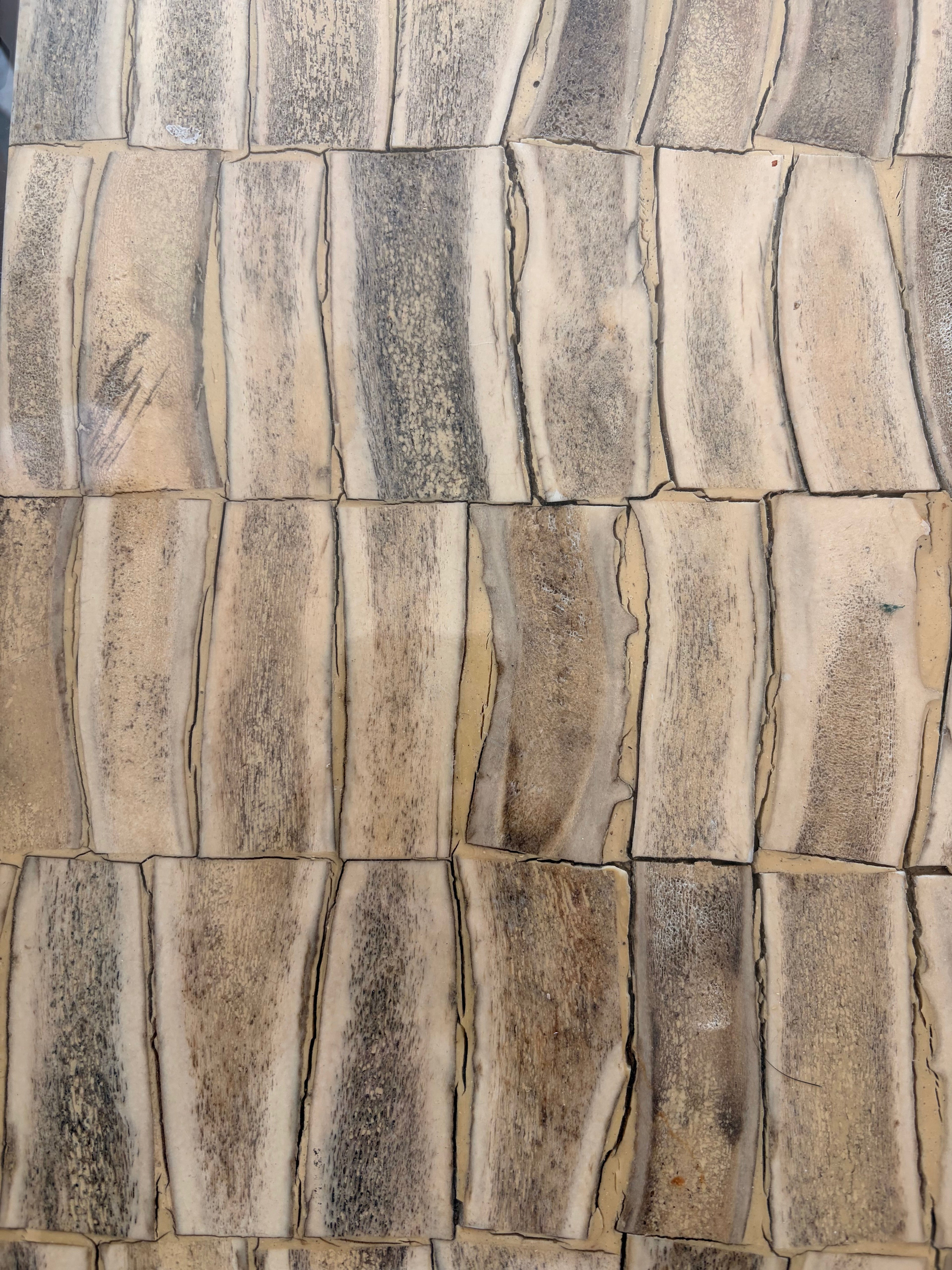 Custom Backgammon Table with Bone Inlay