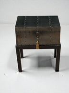 Metal Clad Storage Chest with Base