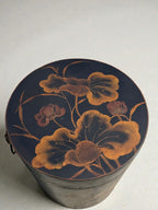 Vintage Lacquered Accent Table/Storage Drum