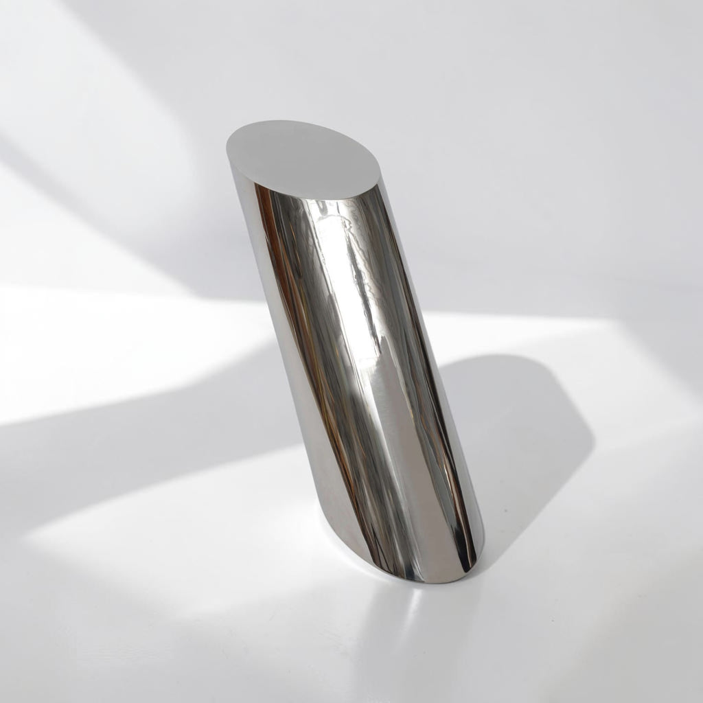 J. Wade Beam Zephyr Cantilevered Stainless Steel Side Table by Brueton