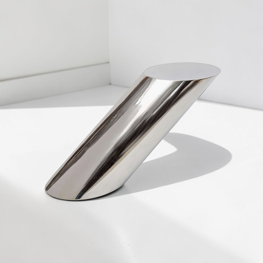 J. Wade Beam Zephyr Cantilevered Stainless Steel Side Table by Brueton
