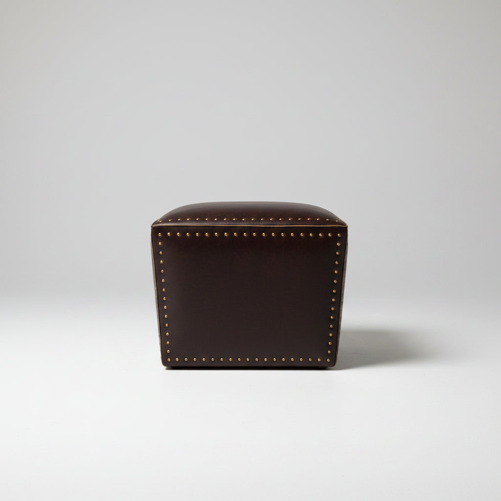 Hair on Hide Ottoman 19 x 19 x 16H