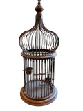 1950's  Italian Brass BirdCage 30H x 14D