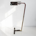 Chrome Floor Reading Lamp.  Cedric Hartman Base