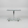 Vintage MCM Chrome Tubular Bar Cart