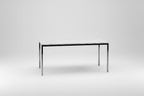 Carerra Marble Dining Table with Brushed Chrome Base