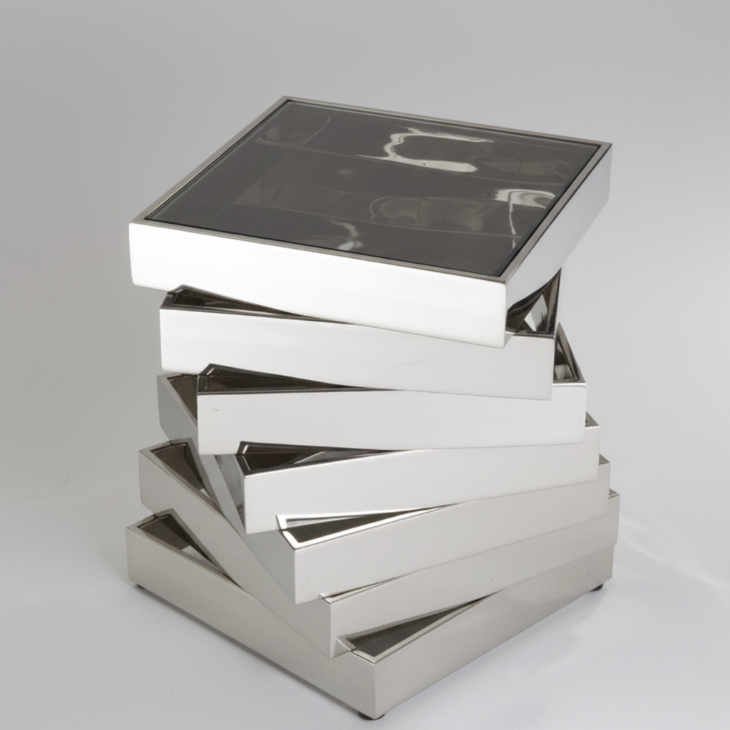 Moniker twisted side table