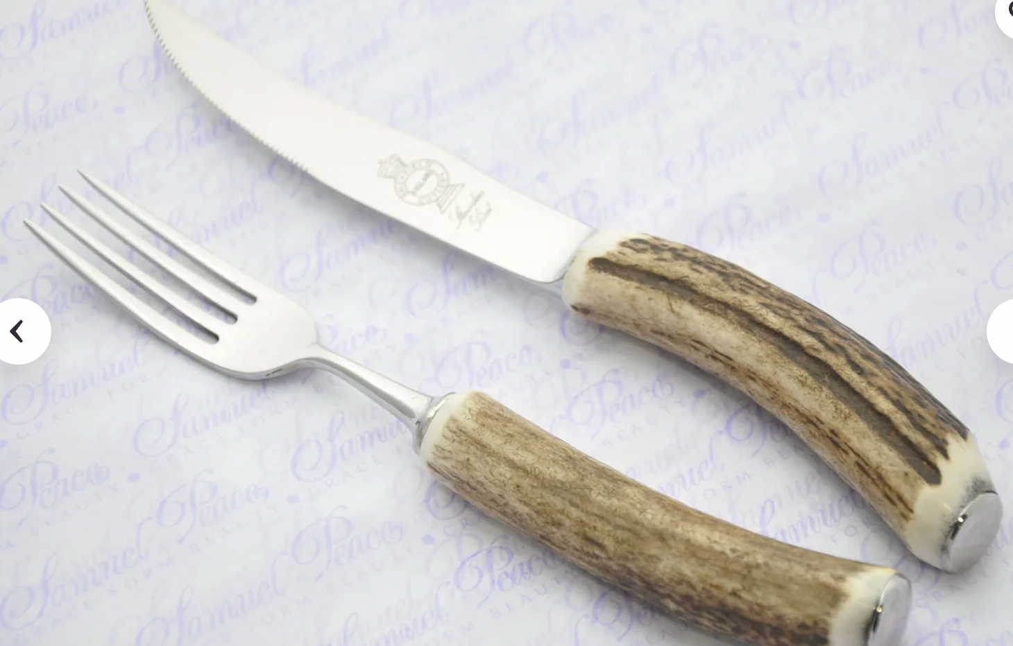 Antique Sheffield Stainless Antler Silverware