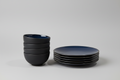 Jars Céramistes Tourron Dinnerware — 8 Bowls + 8 Dinner Plates, Handmade in France