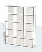 USM Haller Shelving Unit 60 x 78x 14"