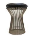 Warren Platner Stool for Knoll Black Leather